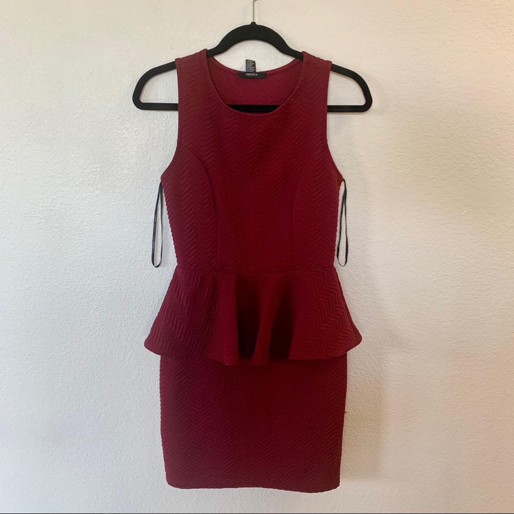 Burgundy Maroon Business Formal Dress